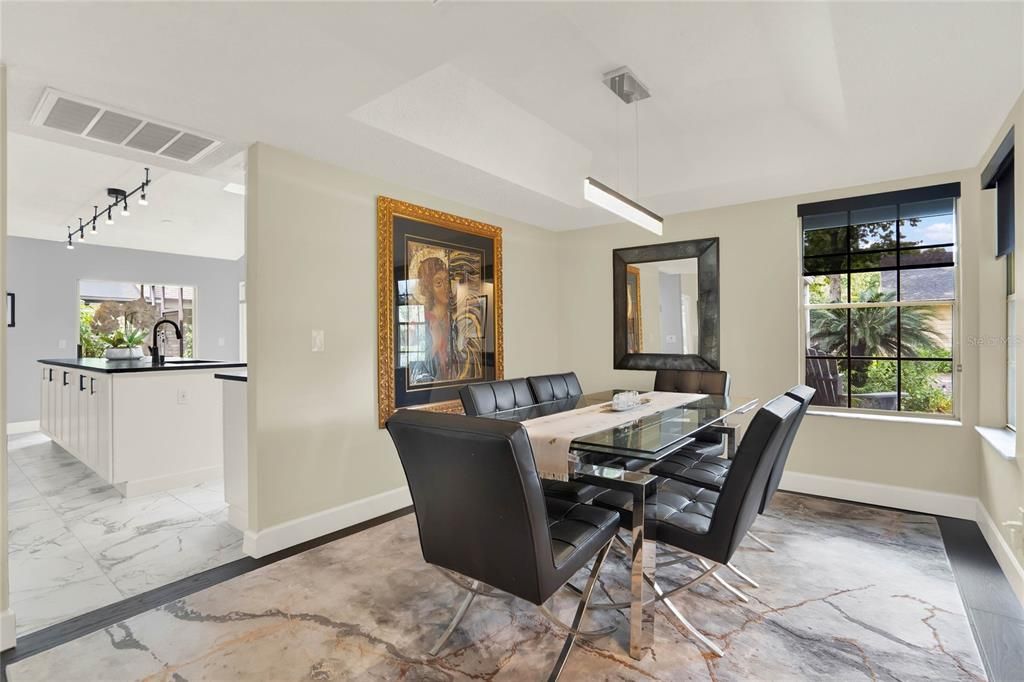 Dining room looking into Kitchen