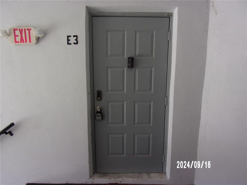 Unit E-3 Entrance Door