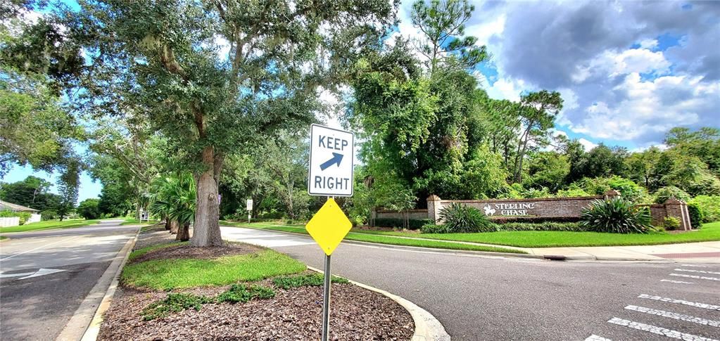 Entrance to Sterling Trace Community