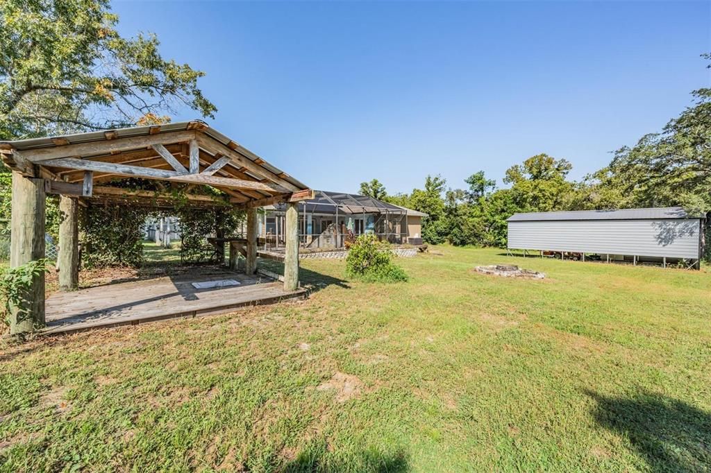 Gazebo + Shed + Carport