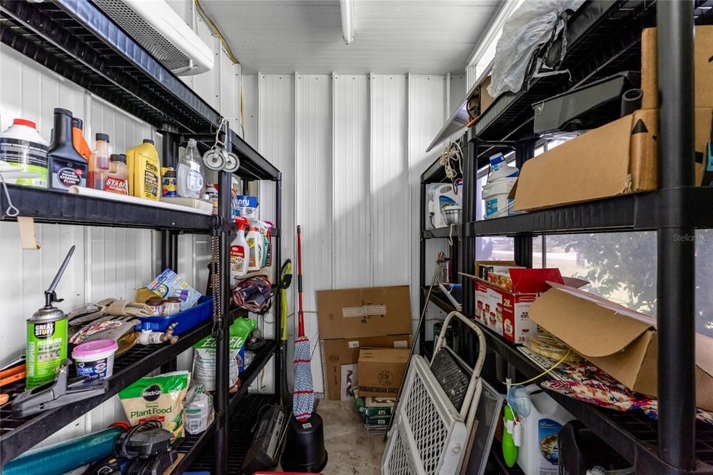 Storage area off front porch