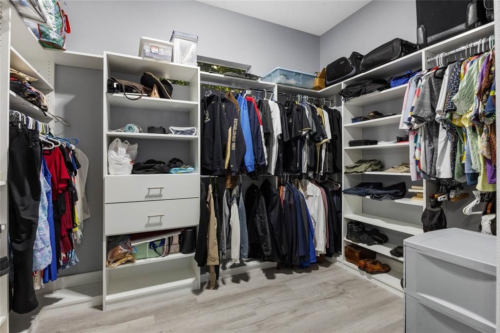 Custom Closet in Primary Bedroom