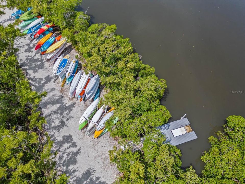 Aerial Kayak Racks