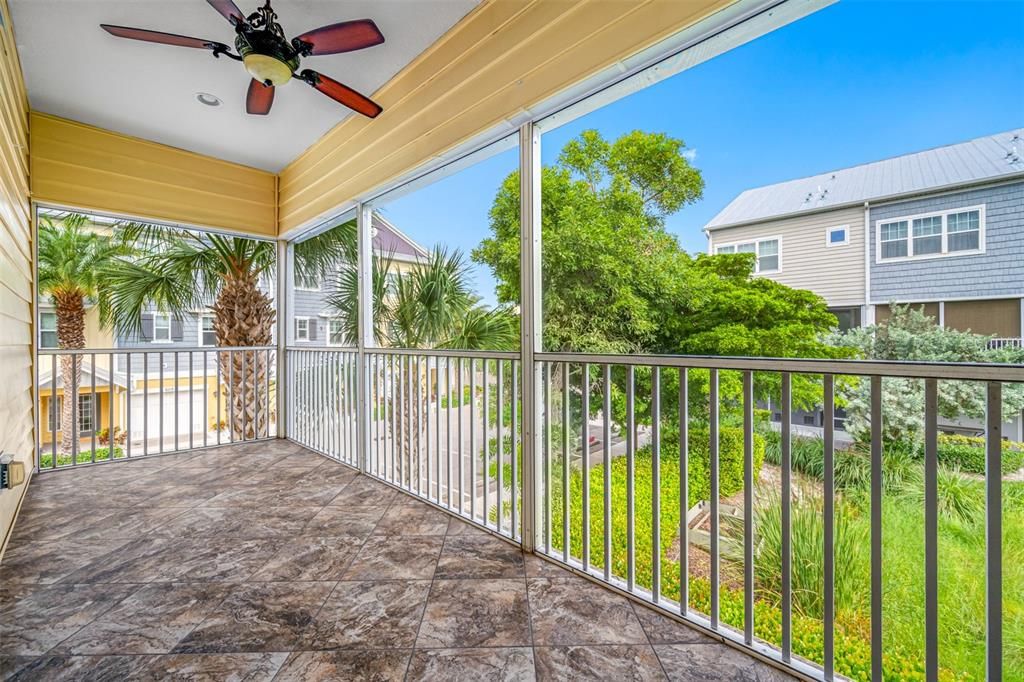 Screened in Balcony on living level