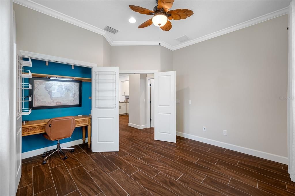 Guest bedroom on living level