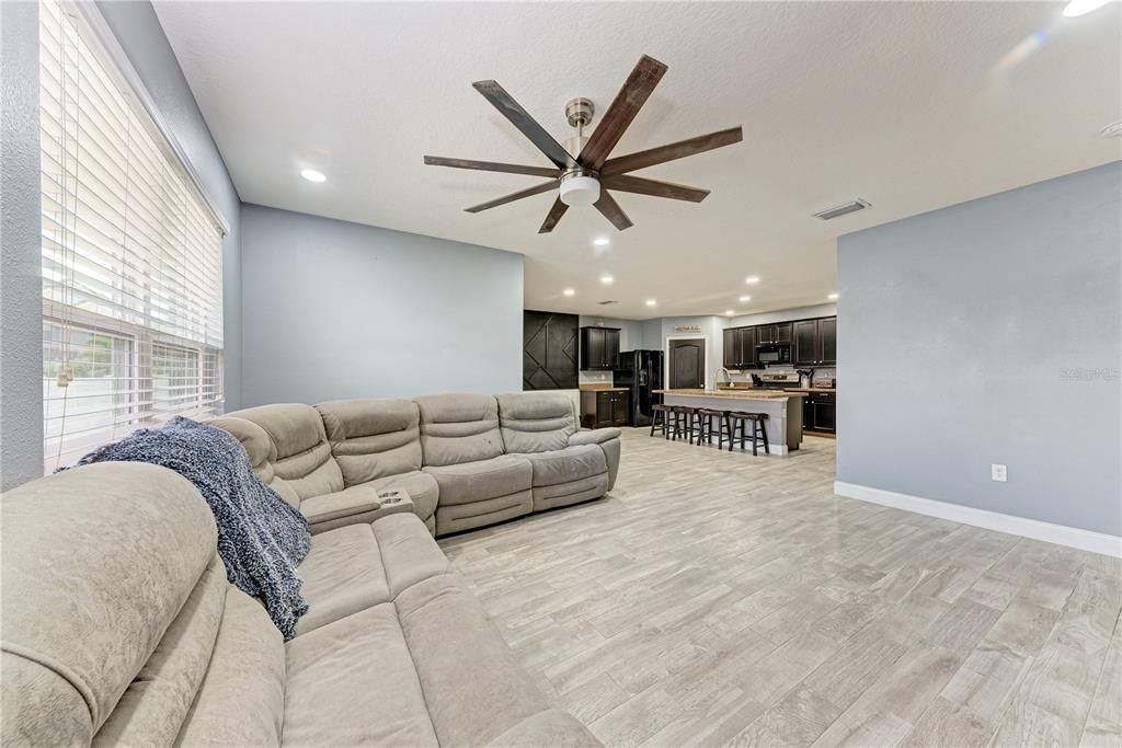 Living Room open to Kitchen