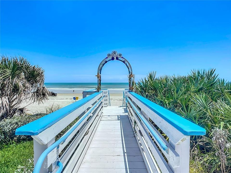 Joy by the Sea Beach House private walkway to ocean