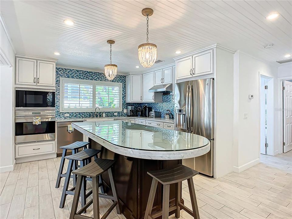 Joy by the Sea Beach House 2nd level Kitchen with Island