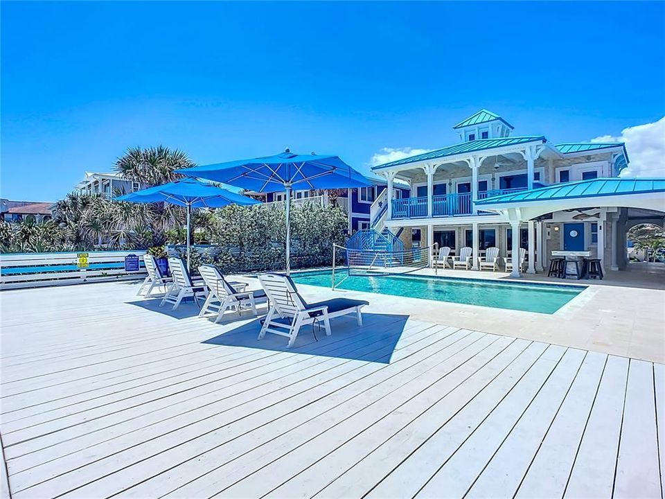 Joy by the Sea Beach House Sport Pool and Deck area