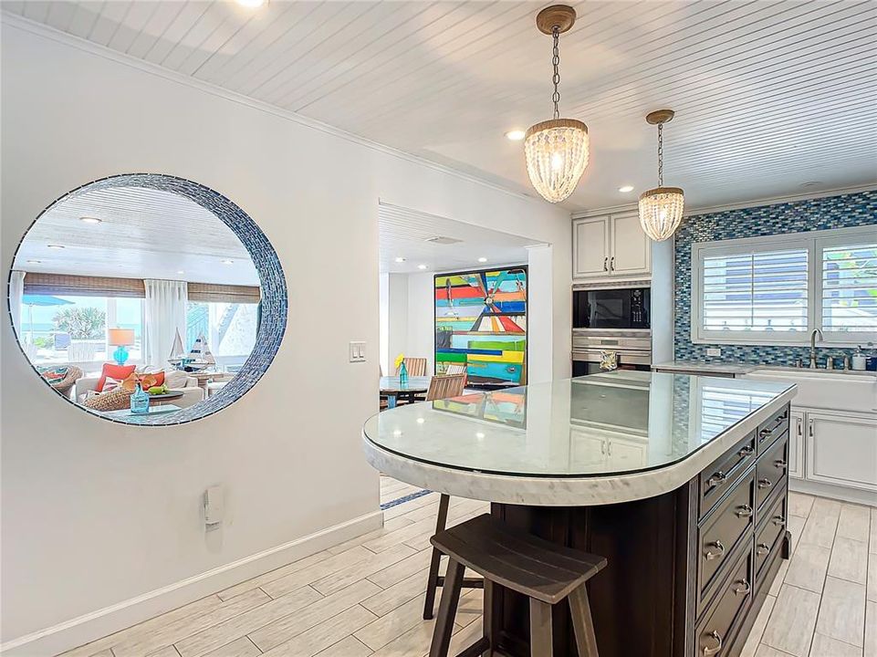 Joy by the Sea Beach House 2nd level Kitchen with Island