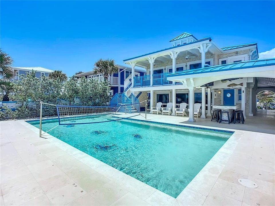 Joy by the Sea Beach House Sport Pool and Deck area