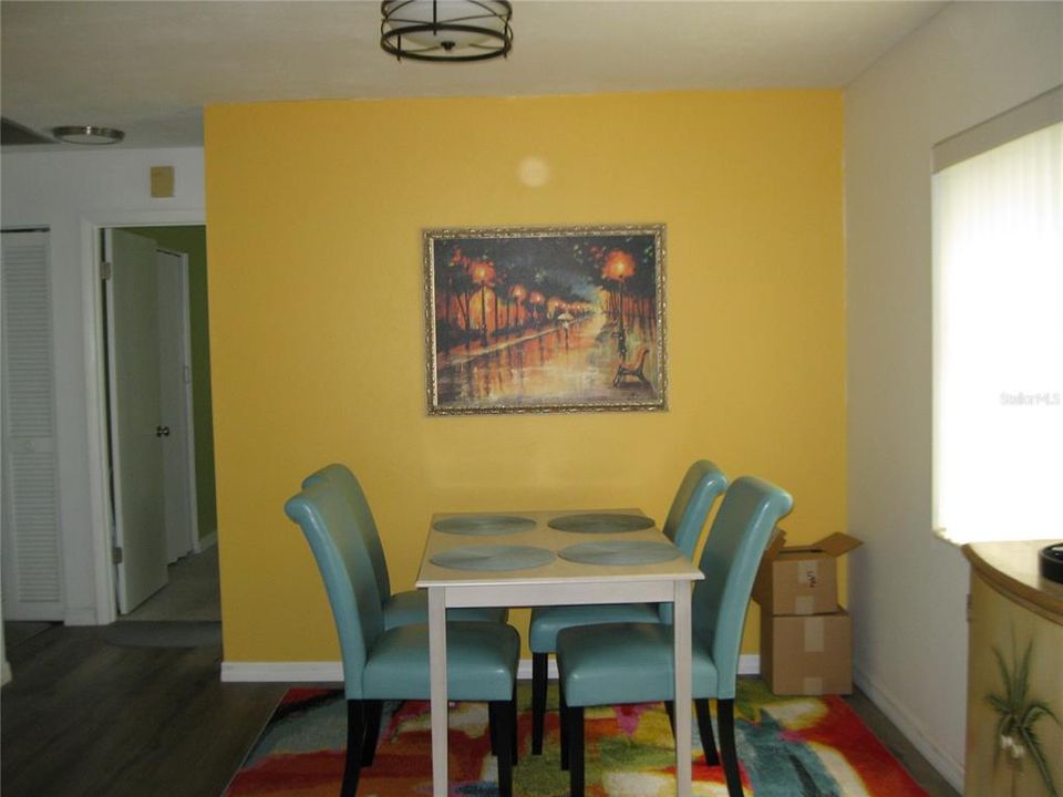 DINING AREA WITH LIVING ROOM