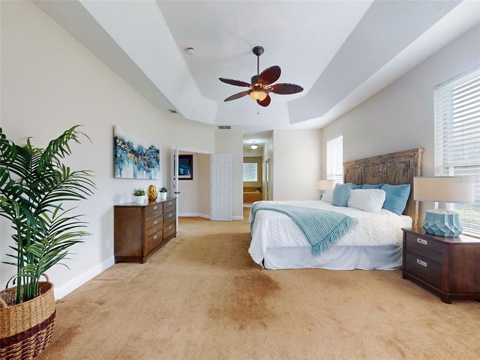 Master Bedroom overlooking pool