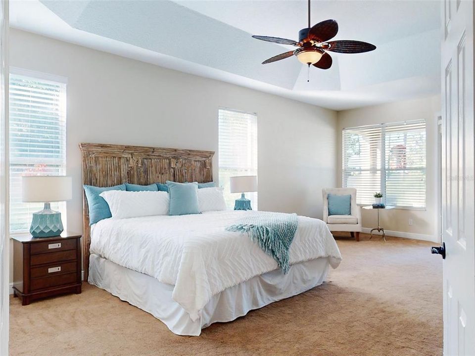 Master Bedroom overlooking pool