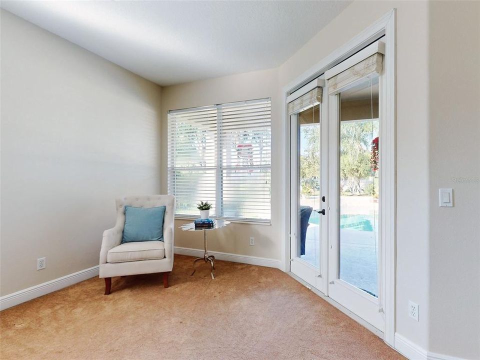 Master Bedroom overlooking pool