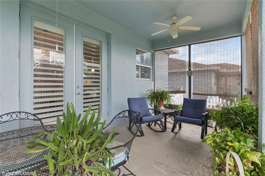 French door patio entry