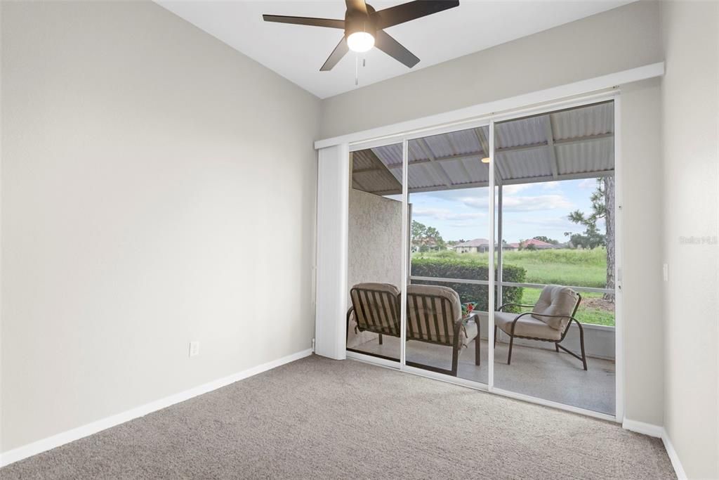 Bonus room off from living room leads into screened in lanai.