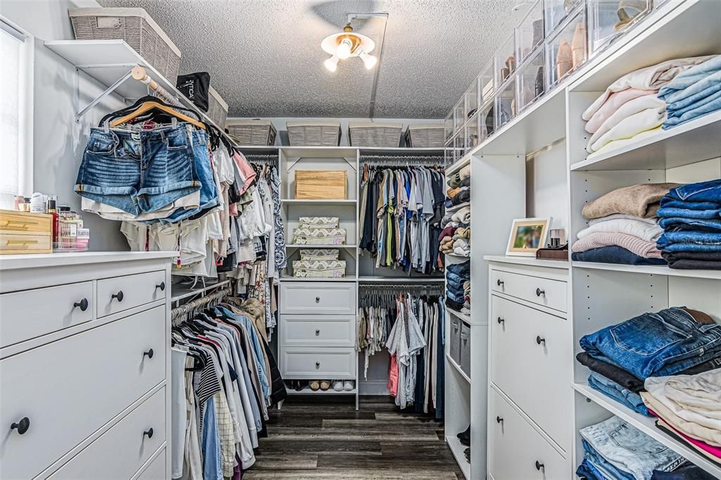 Primary walk in Closet