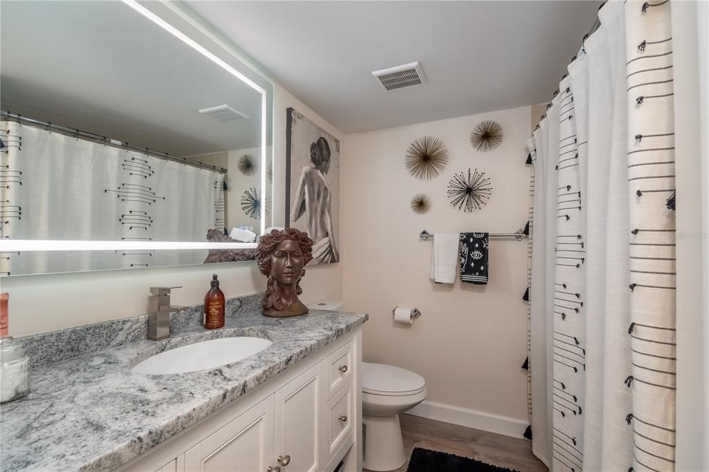 Primary ensuite bath w/smart mirror