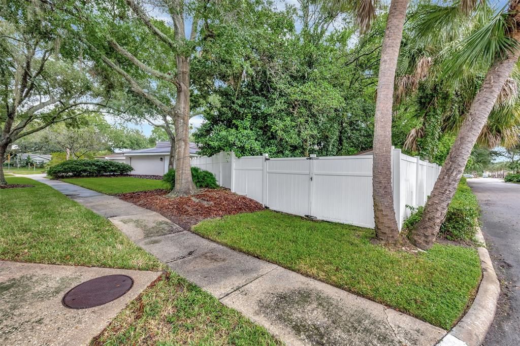 Double Gate to backyard storage