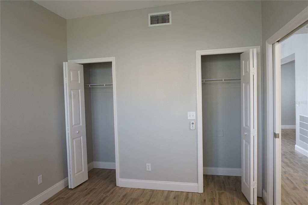 Front guest bedroom 2 with double closets