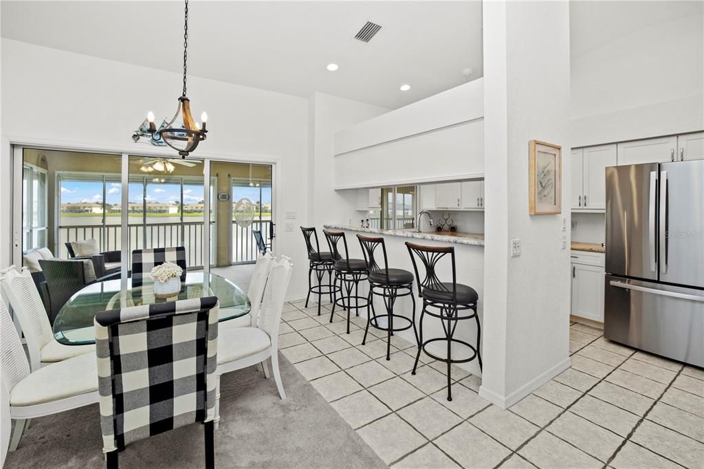 Dining Area, Breakfast Bar and Upgraded Kitchen