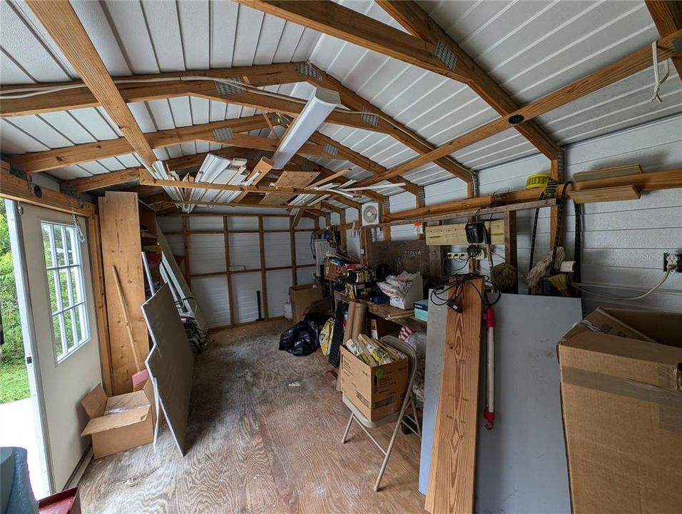 inside 10x20 shed