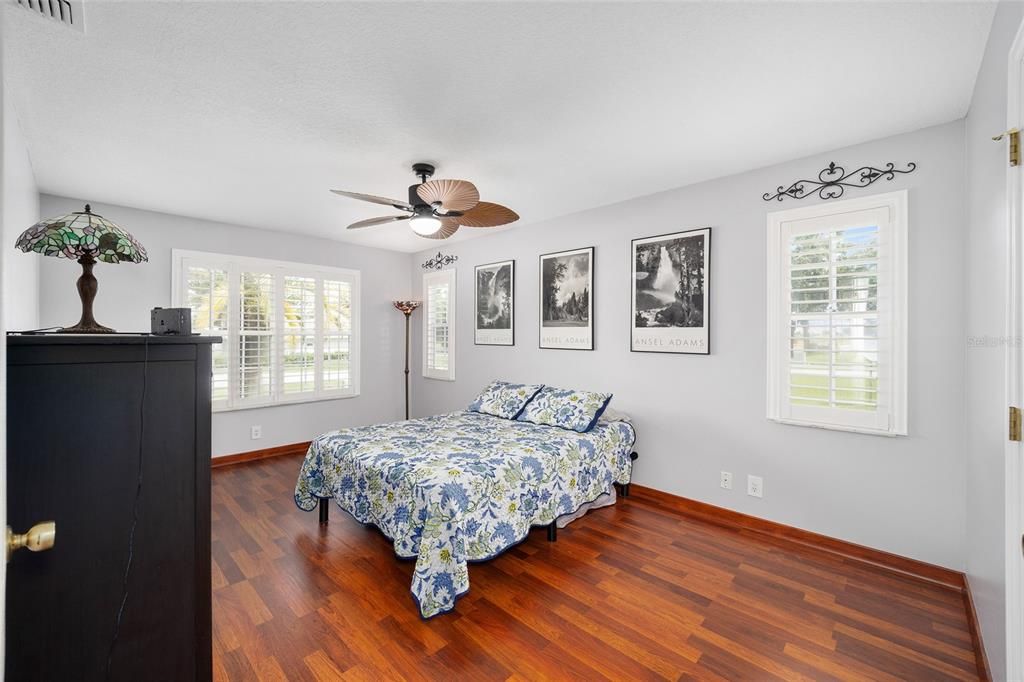 Primary Bedroom with Plantation Shutters