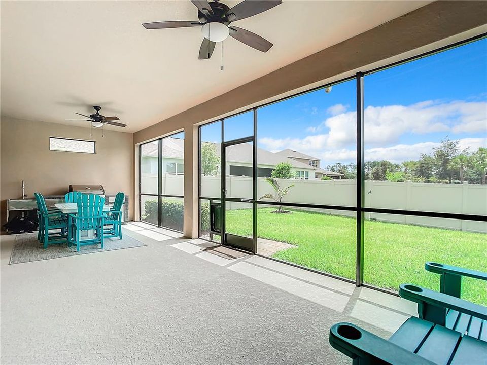 Screened Patio with NEW Summer Kitchen