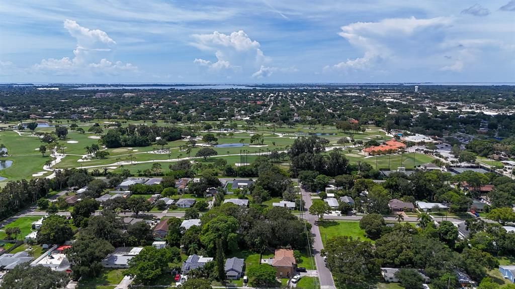 300' above home facing East. Facing Bradenton Country Club and the Gulf.