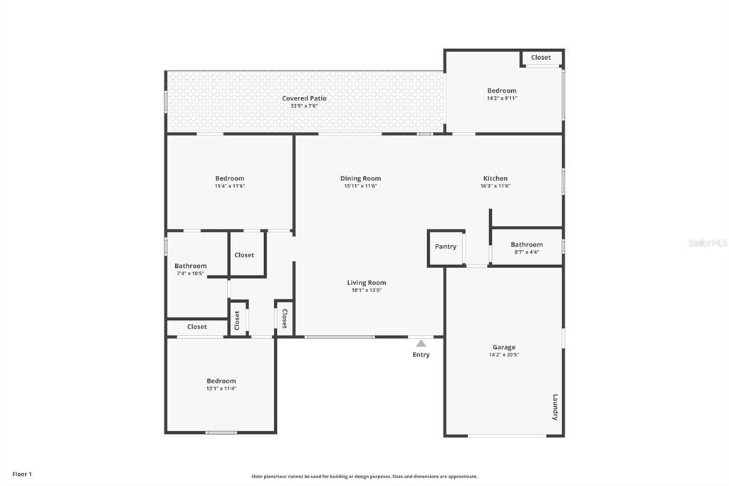 For Sale: $325,000 (3 beds, 2 baths, 1442 Square Feet)