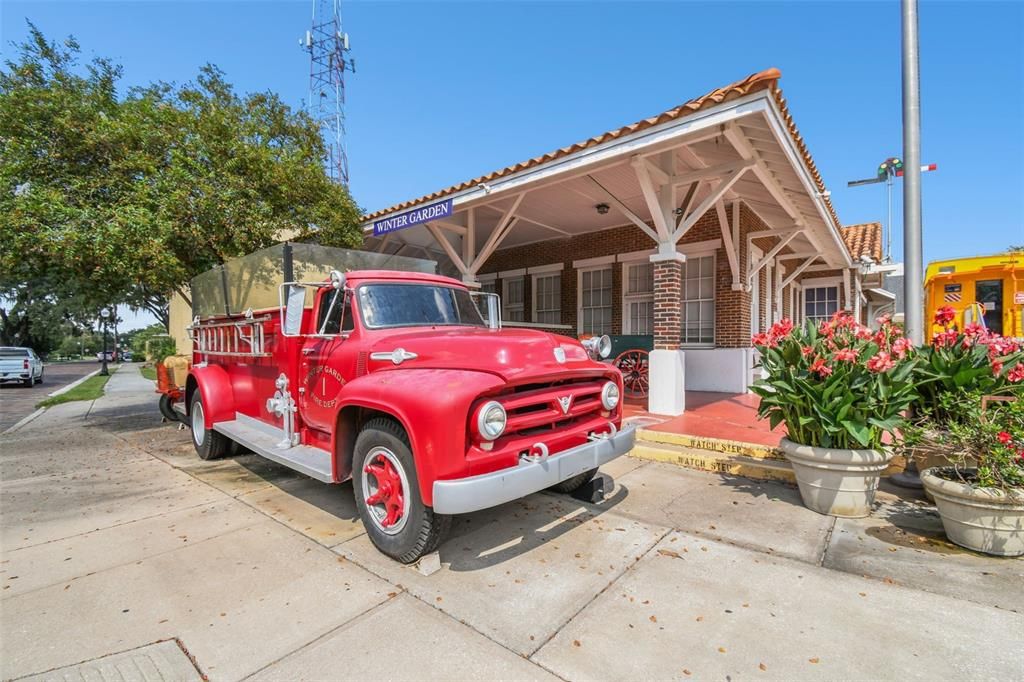 Fire truck at the Heritage Museum on Plant St.