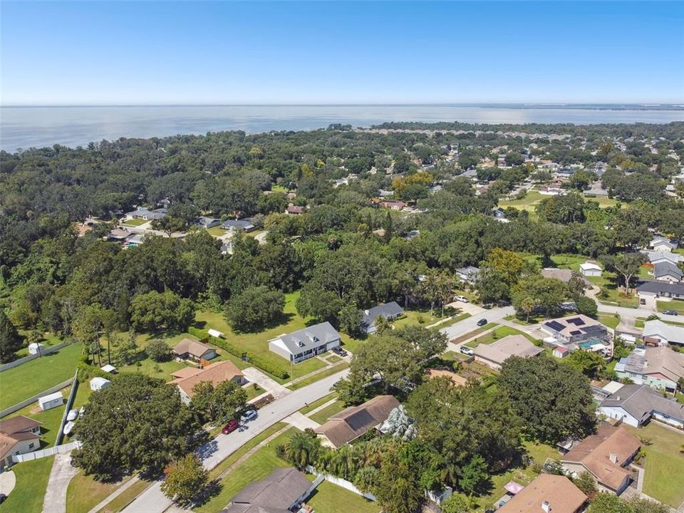 Aerial view from home towards Lake Apopka