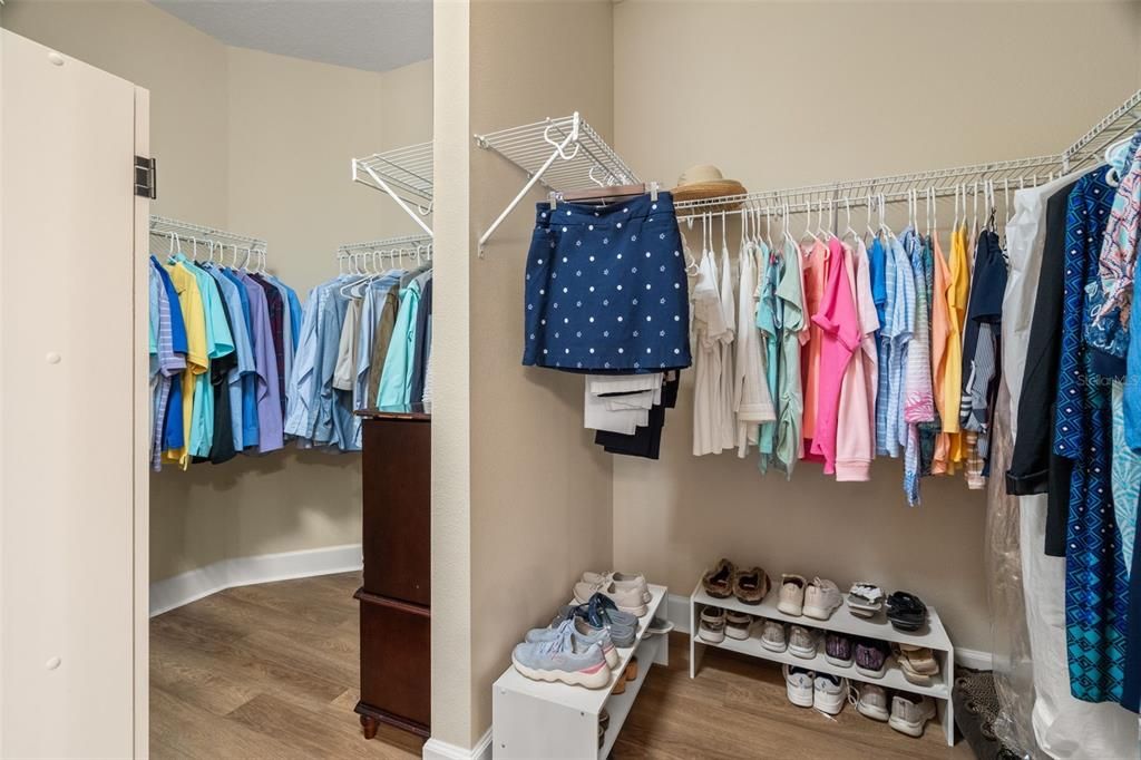 Double sized closet