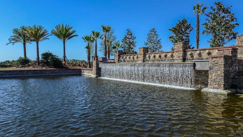 Entrance waterfall