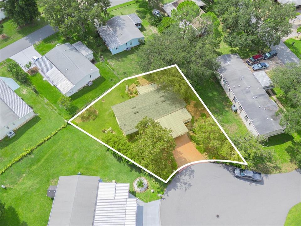 Drone photo of property