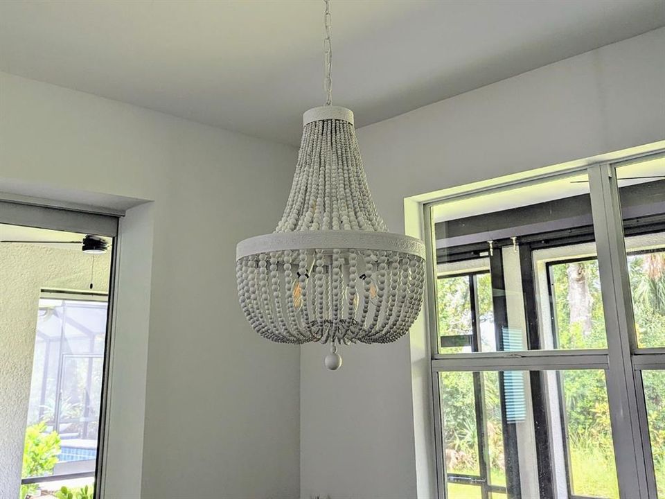 Bonus room chandelier