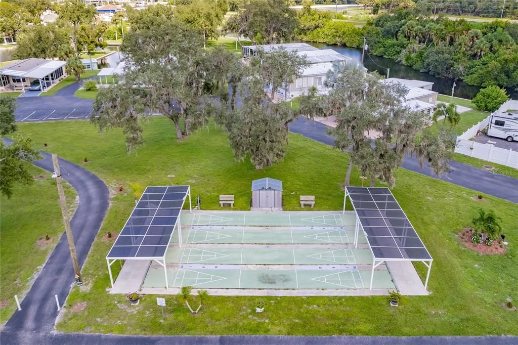 Aerial Community shuffleboard