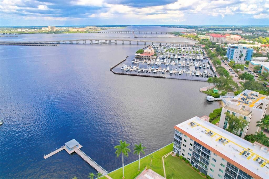 Community Dock & Gazebo w/Twin Dolphin Marina nearby