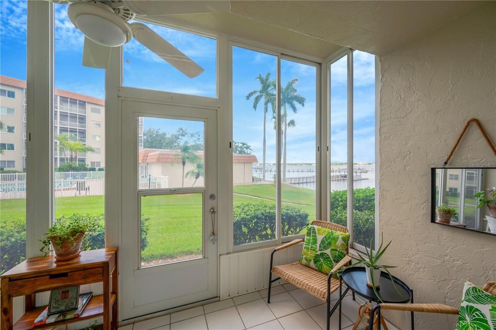 Glass Enclosed Lanai with screens