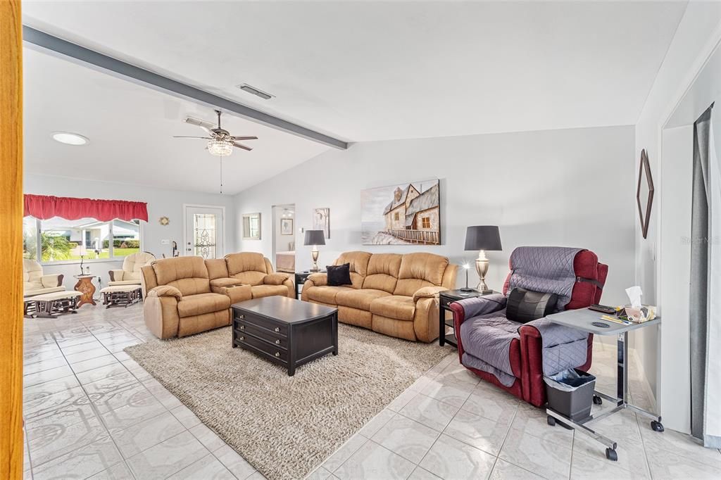 Decorative Beam in Great Room