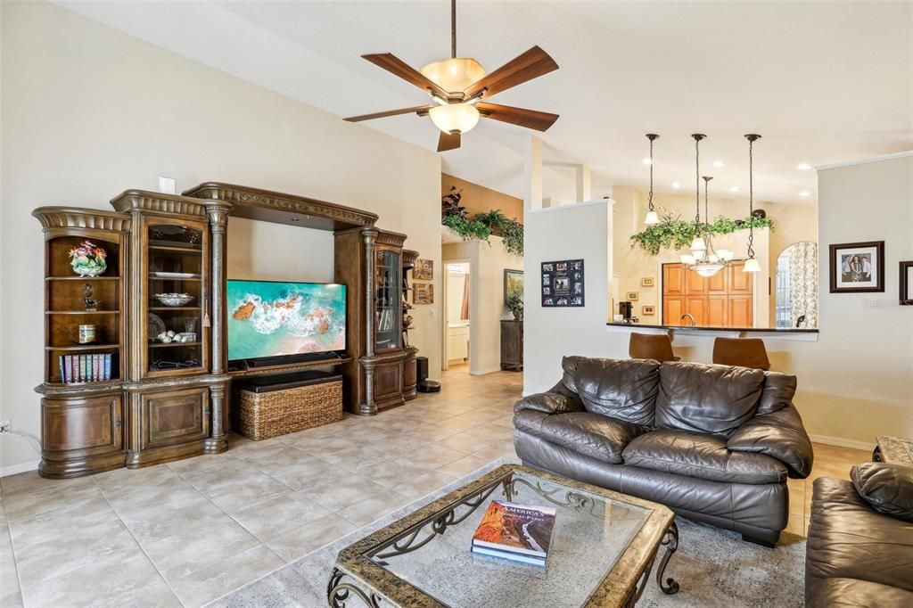 Vaulted ceilings & neutral colors