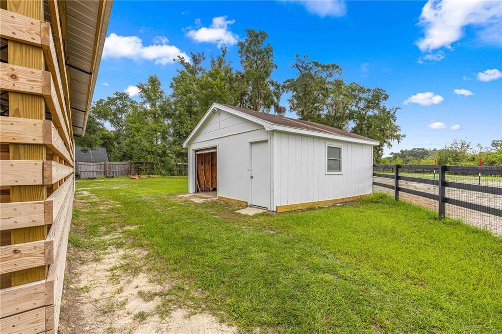 Storage shed / feed room