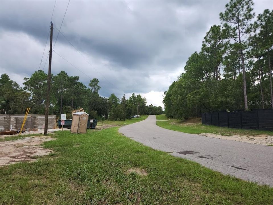 Looking south down 79th Ter Rd