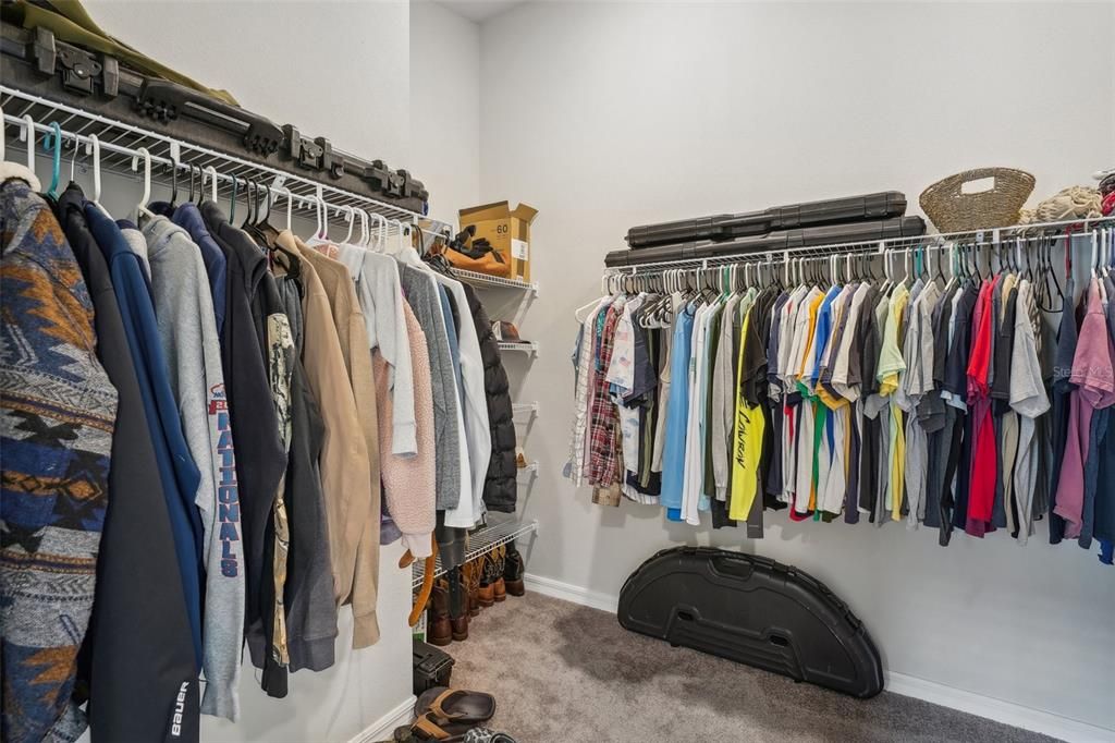 Primary walk in closet