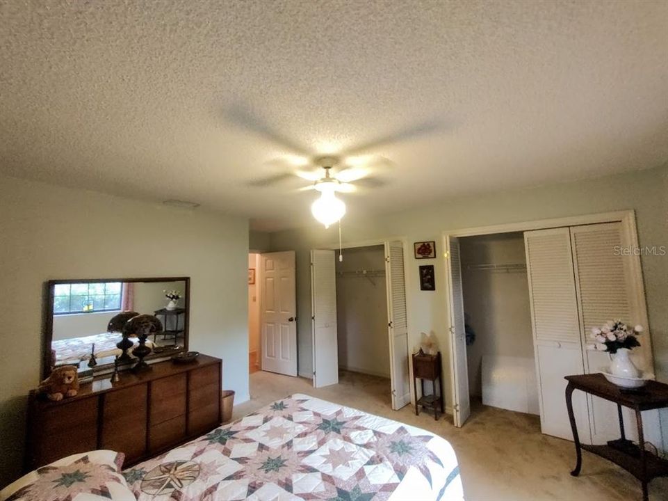 Guest Bedroom with double closet space