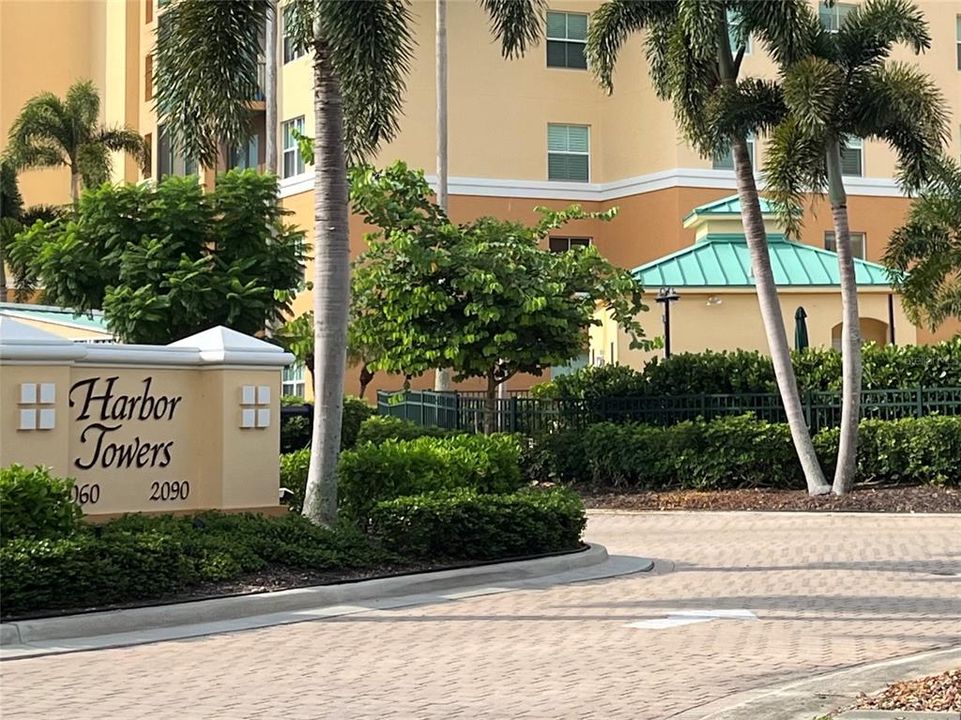 Entrance into Harbor Towers...