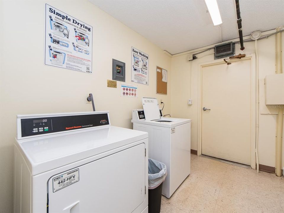 Shared laundry room on each floor.