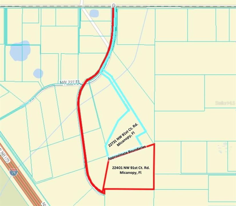 Showing approximate position of adjoining lot that is also listed for sale.