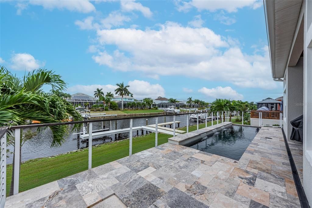 Pool and dock view